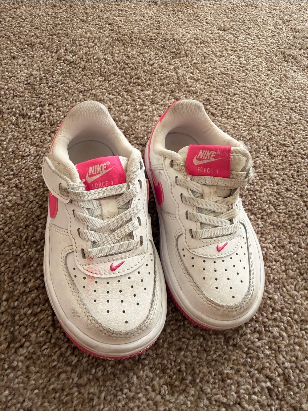 Nike Kids Pink Air Force Ones